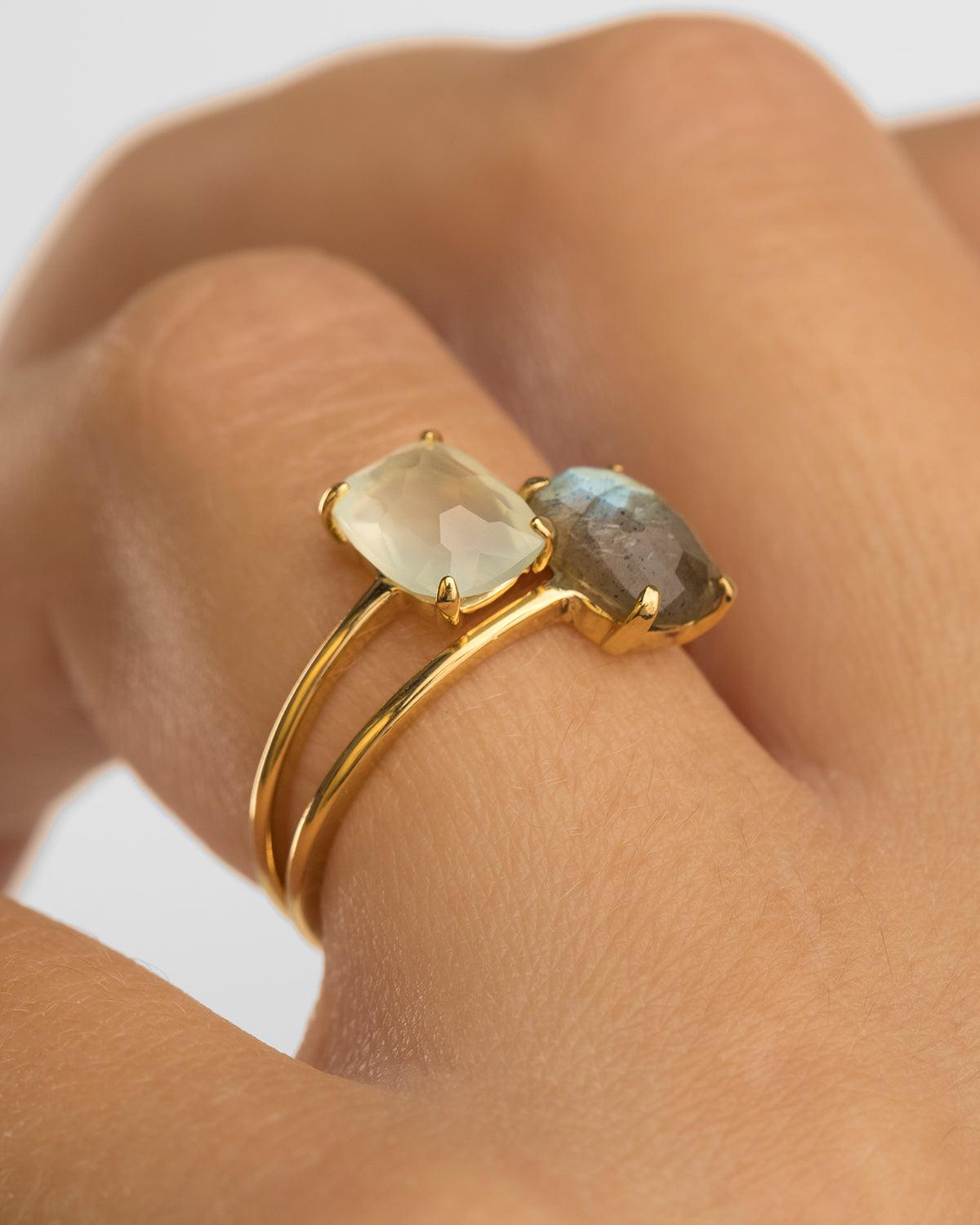 BEATRIZ CHALCEDON SILBER RING