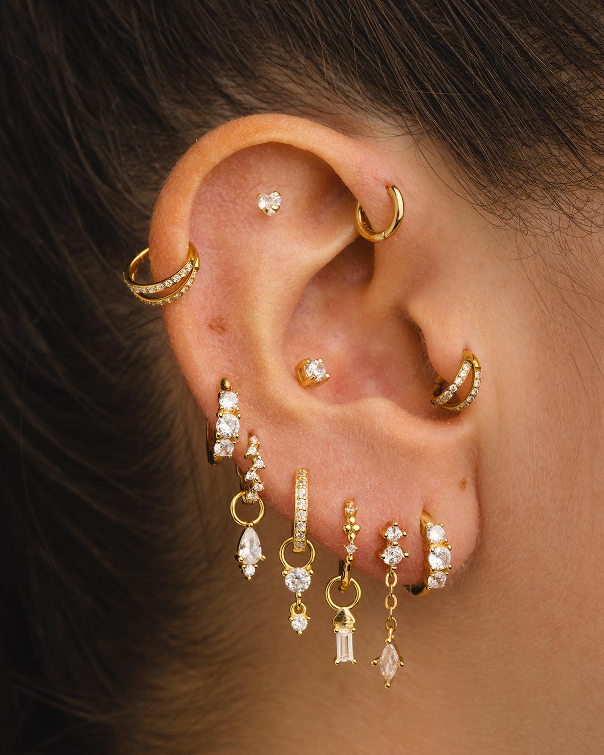 PIERCING DAME SILBER