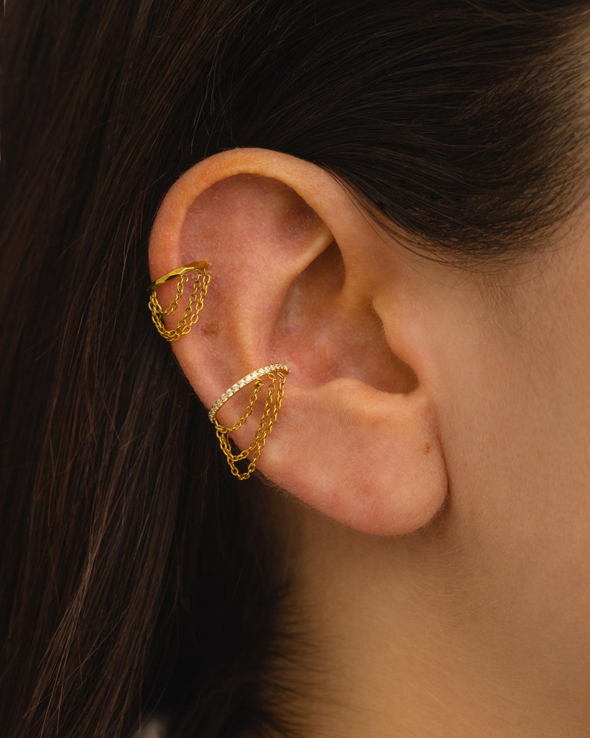 PIERCING SCHLEIFE M KETTE GOLD