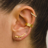 HARI EINFARBIG GOLD OHRRINGE