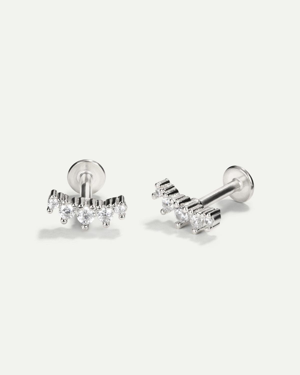 PIERCINGKURVE SILBER