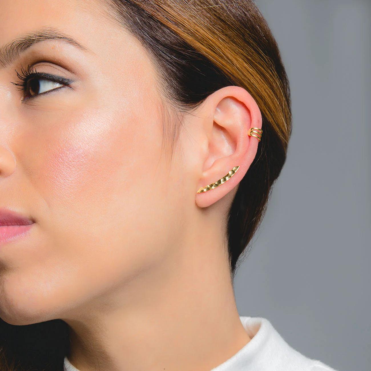 18k gold earring