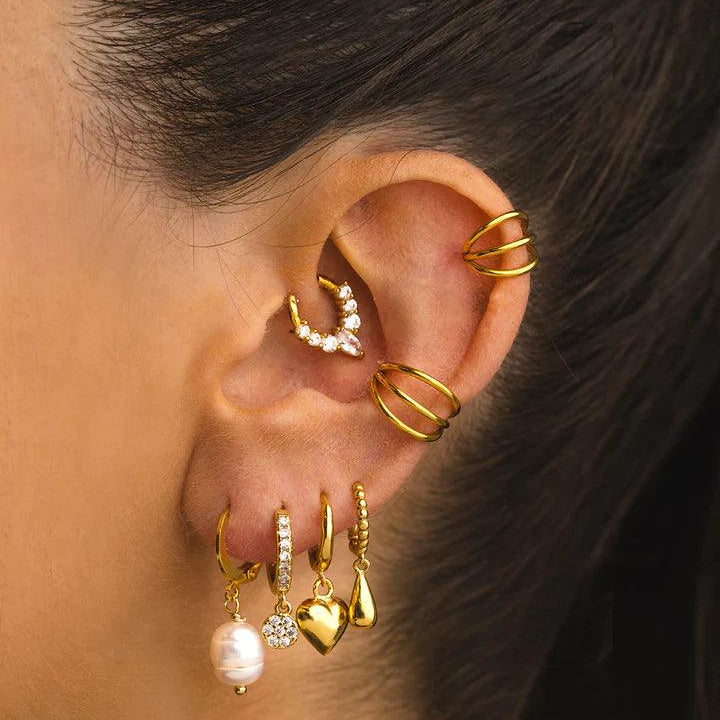 small shiny earrings