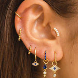 HOOPS TWIST GOLD EARRINGS