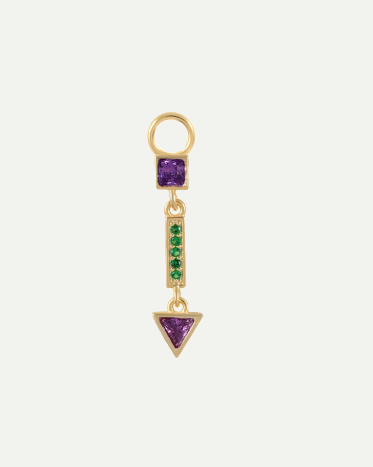 CHARM ALLOY PURPLE GOLD
