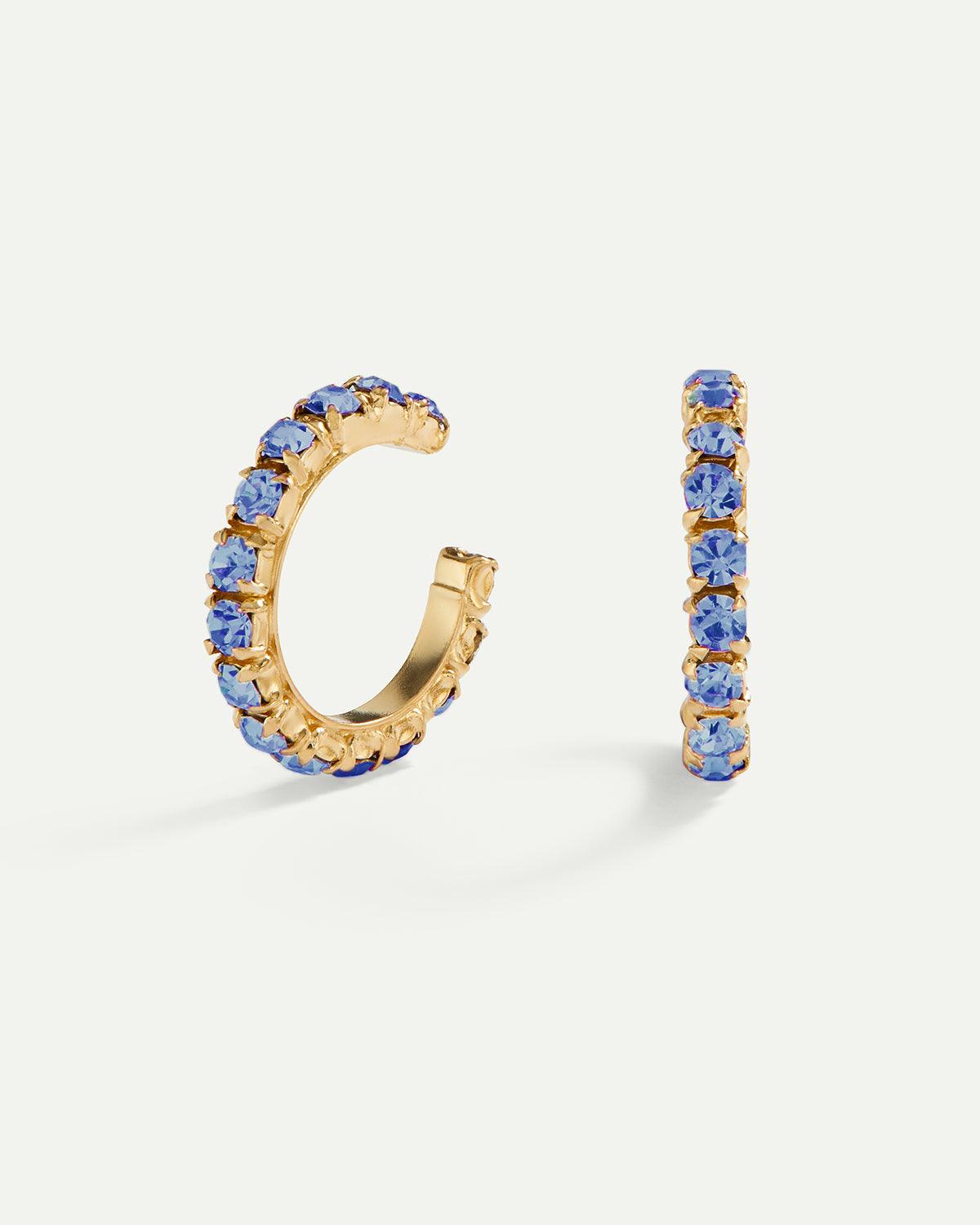 ARLA BLUE GOLD EARRINGS