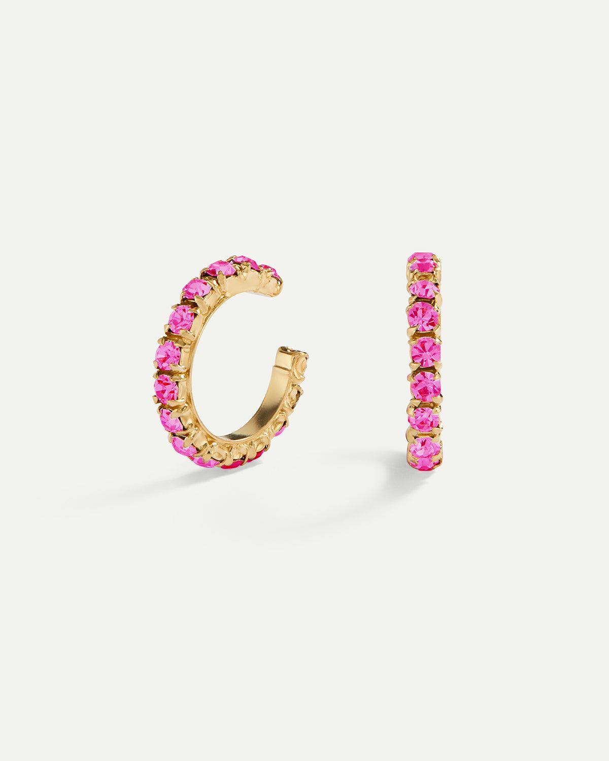 ARLA MINI PINK GOLD EARRINGS