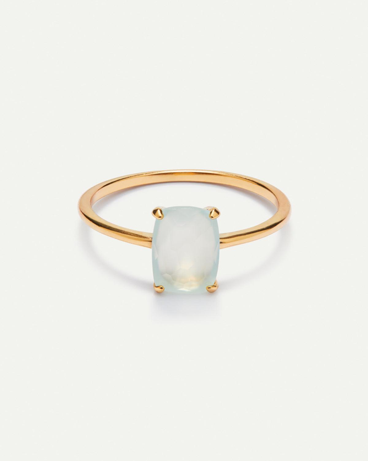 BEATRIZ CHALCEDONY GOLD RING