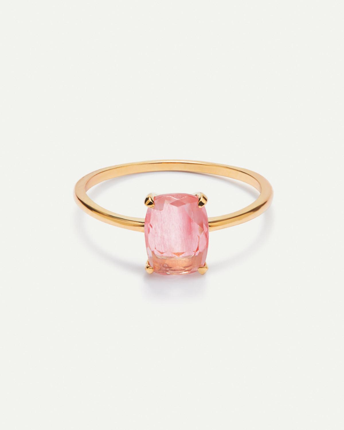 BEATRIZ CHERRY GOLD RING