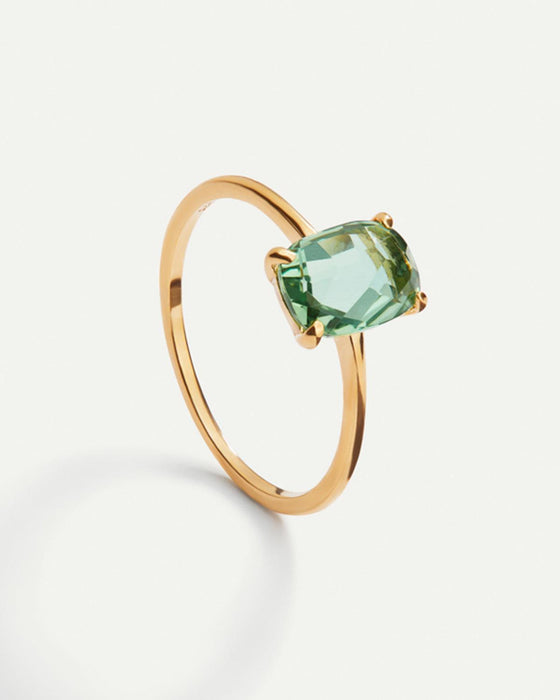 BEATRIZ GREEN GOLD RING