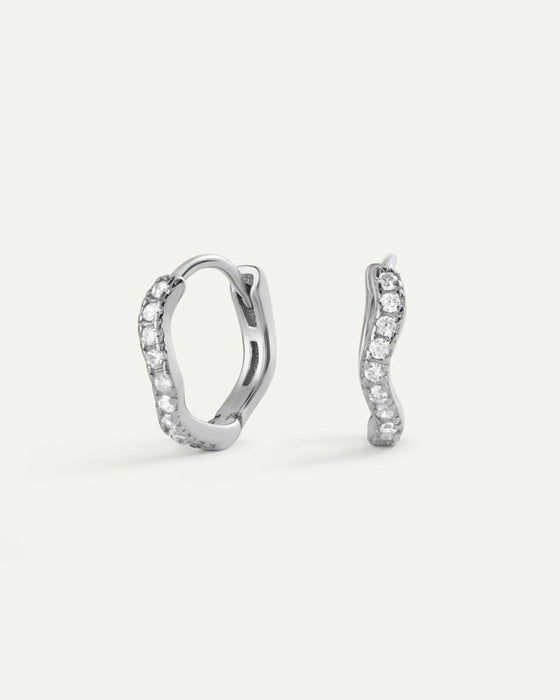 BIMBA MAXI SILVER EARRINGS