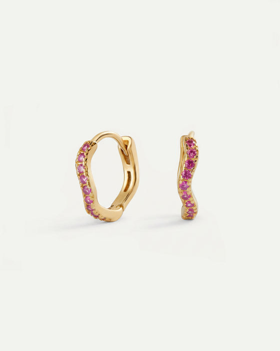 BIMBA PINK GOLD EARRINGS