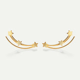 CASIOPEA HALO GOLD EARRINGS