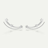 CASIOPEA HALO SILVER EARRINGS