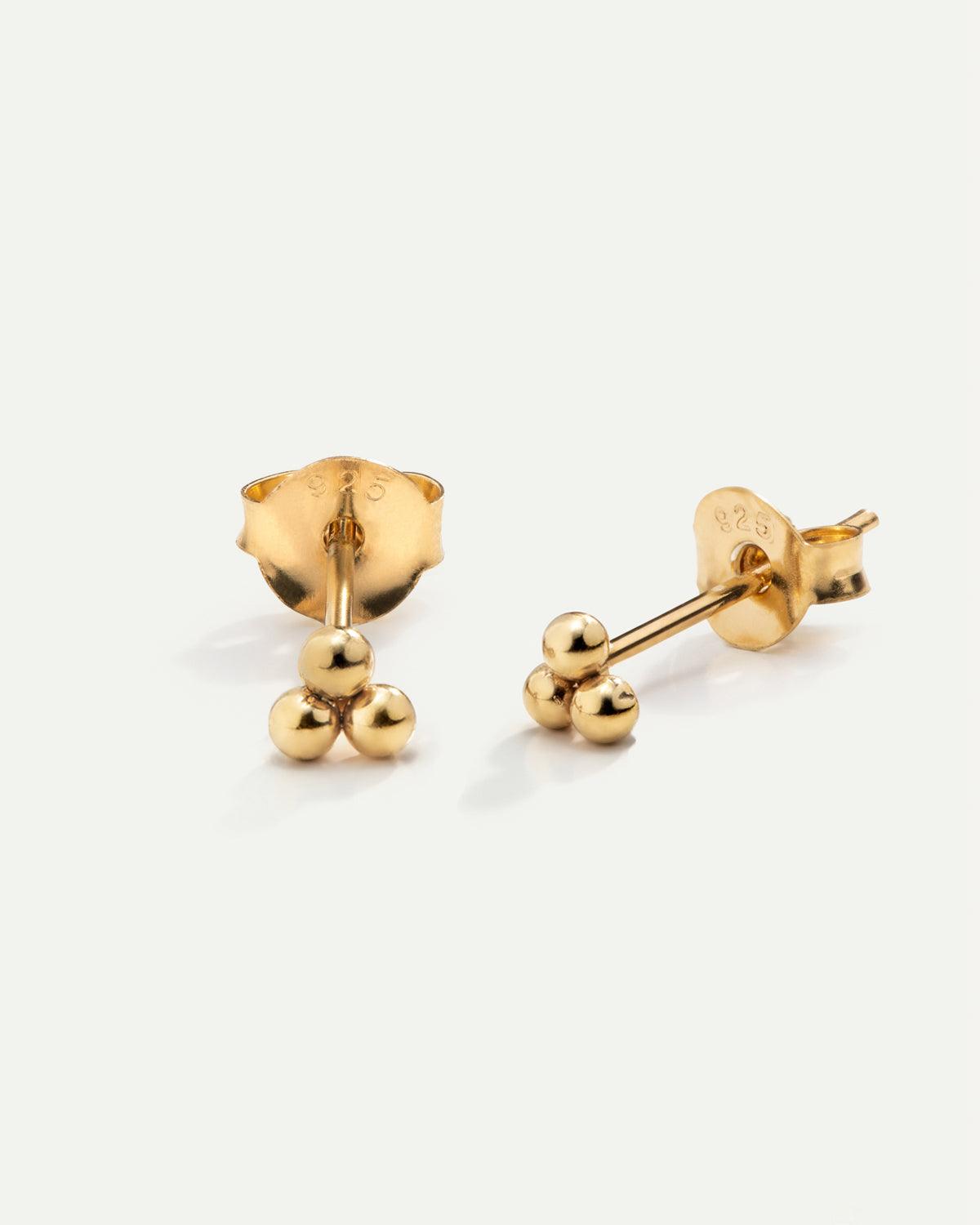 CLOVER MINI GOLD EARRINGS