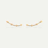 CUBIC GOLD EARRINGS
