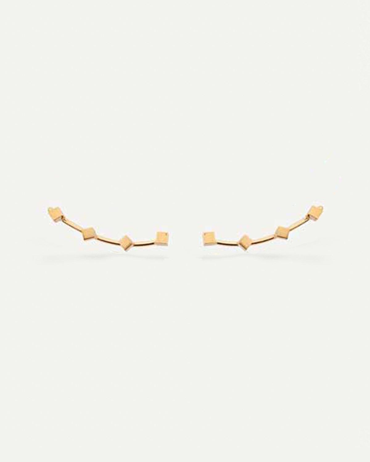 CUBIC GOLD EARRINGS