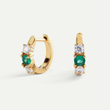 DANA GREEN GOLD EARRINGS