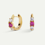 DANA PINK GOLD EARRINGS