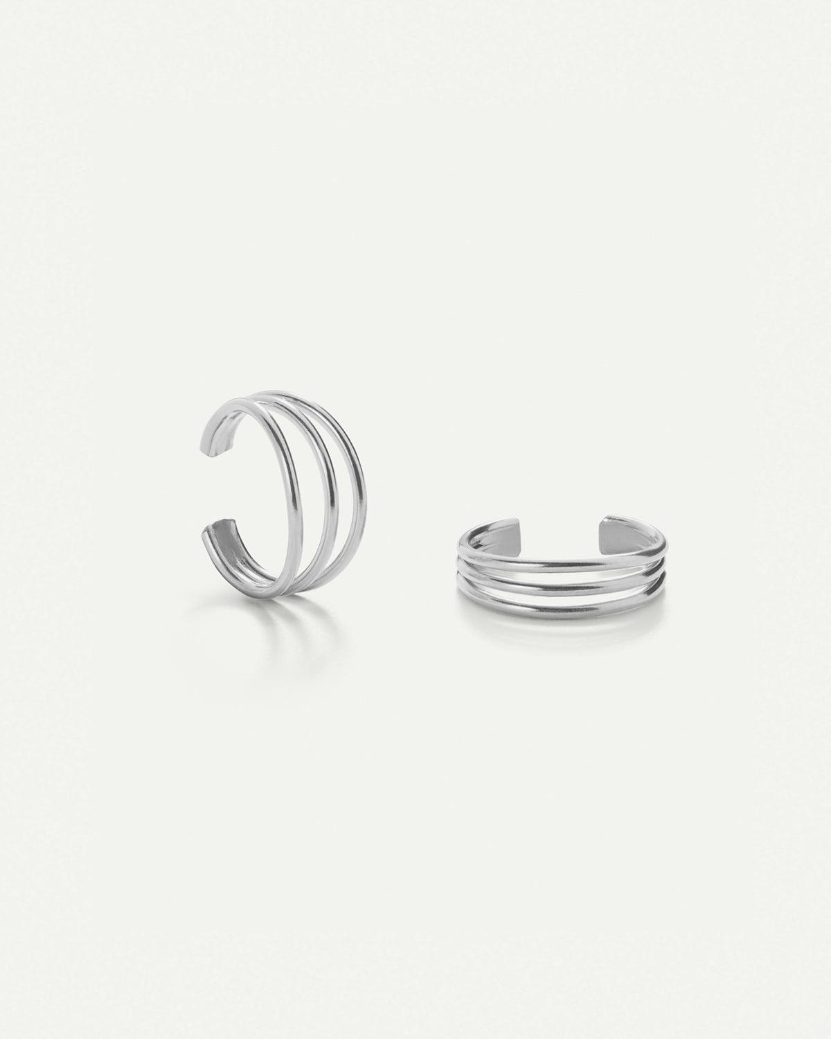 ELEKTRA MINI SILVER EARRINGS