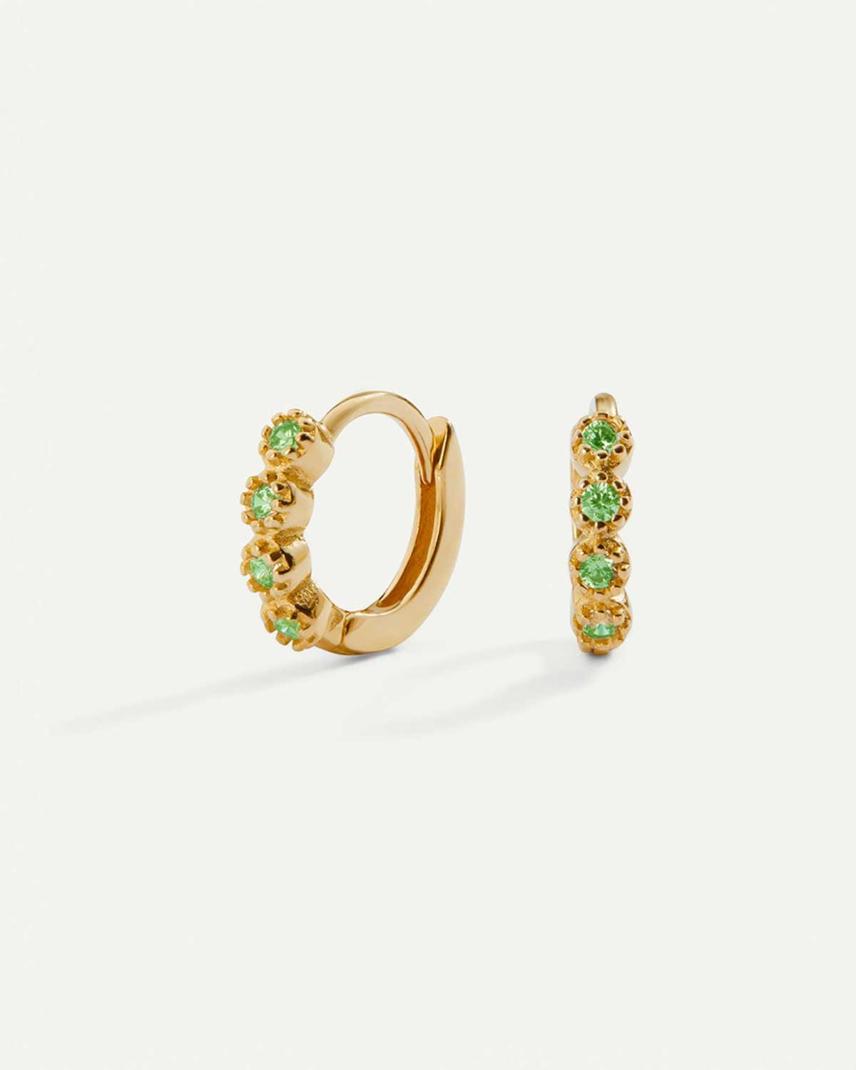 ELI GREEN GOLD EARRINGS
