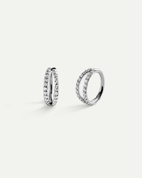 PIERCING ETERNITY S DOUBLE SILVER