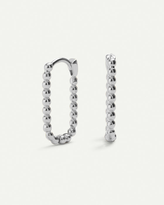 FANY BALLS SILVER EARRINGS