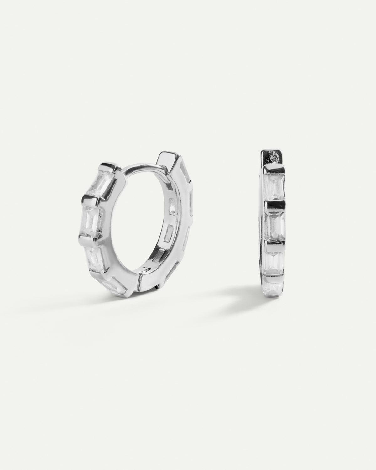 FOX MAXI SILVER EARRINGS