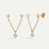 GOLD CHERRY EARRINGS