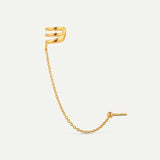 HARI CHAIN BALL GOLD EARRINGS