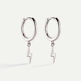 HOOPS RAY SILVER EARRINGS