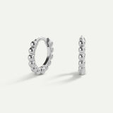 HOOPS BALLS SILVER EARRINGS