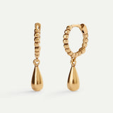 HOOPS DROPS GOLD EARRINGS