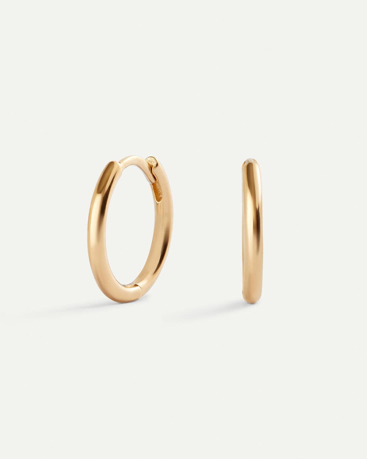 HOOPS MAXI GOLD EARRINGS