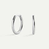 HOOPS MAXI SILVER EARRINGS