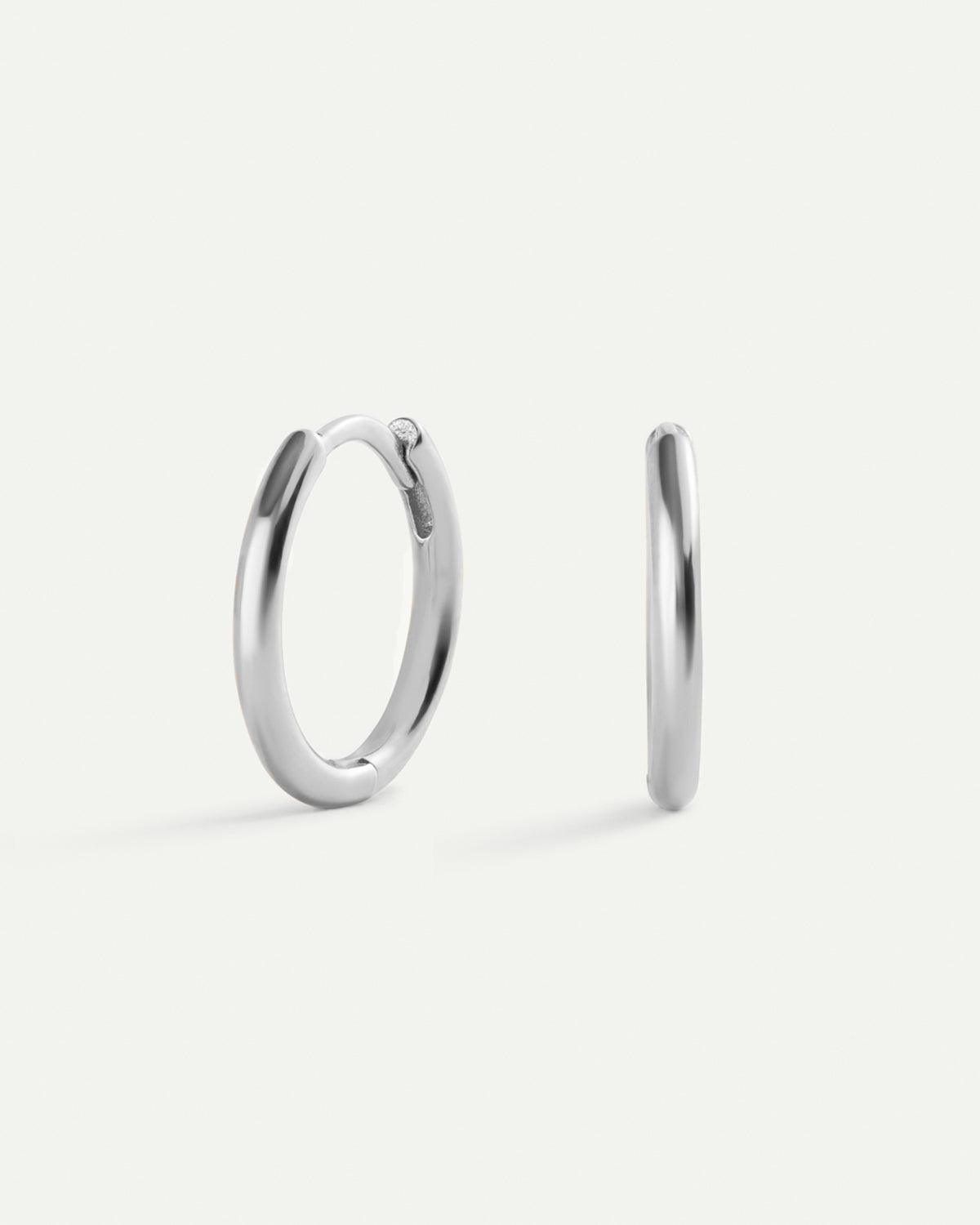 HOOPS MAXI SILVER EARRINGS