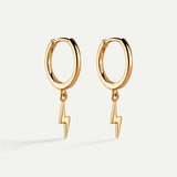 HOOPS RAY GOLD EARRINGS