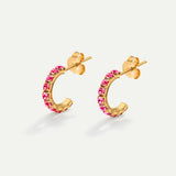 ICE PINK GOLD EARRINGS