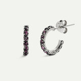ICE PURPLE SILVER EARRINGS