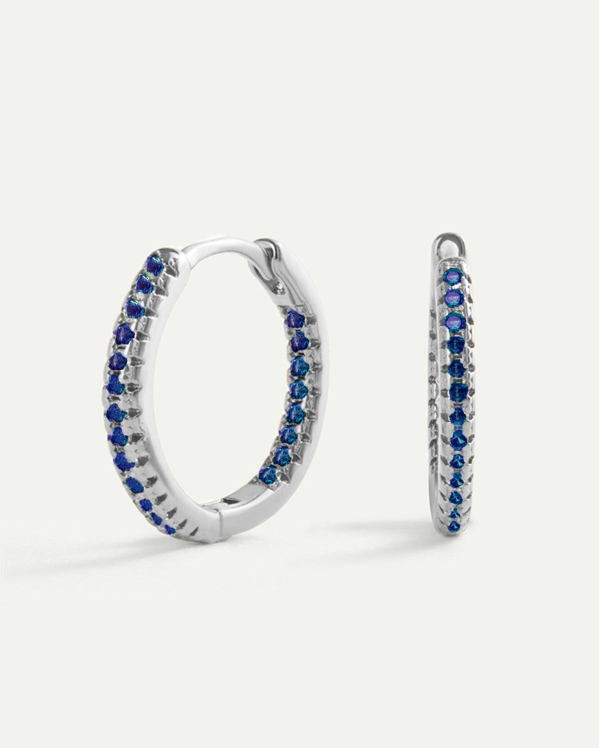 IRINA BLUE SILVER EARRINGS