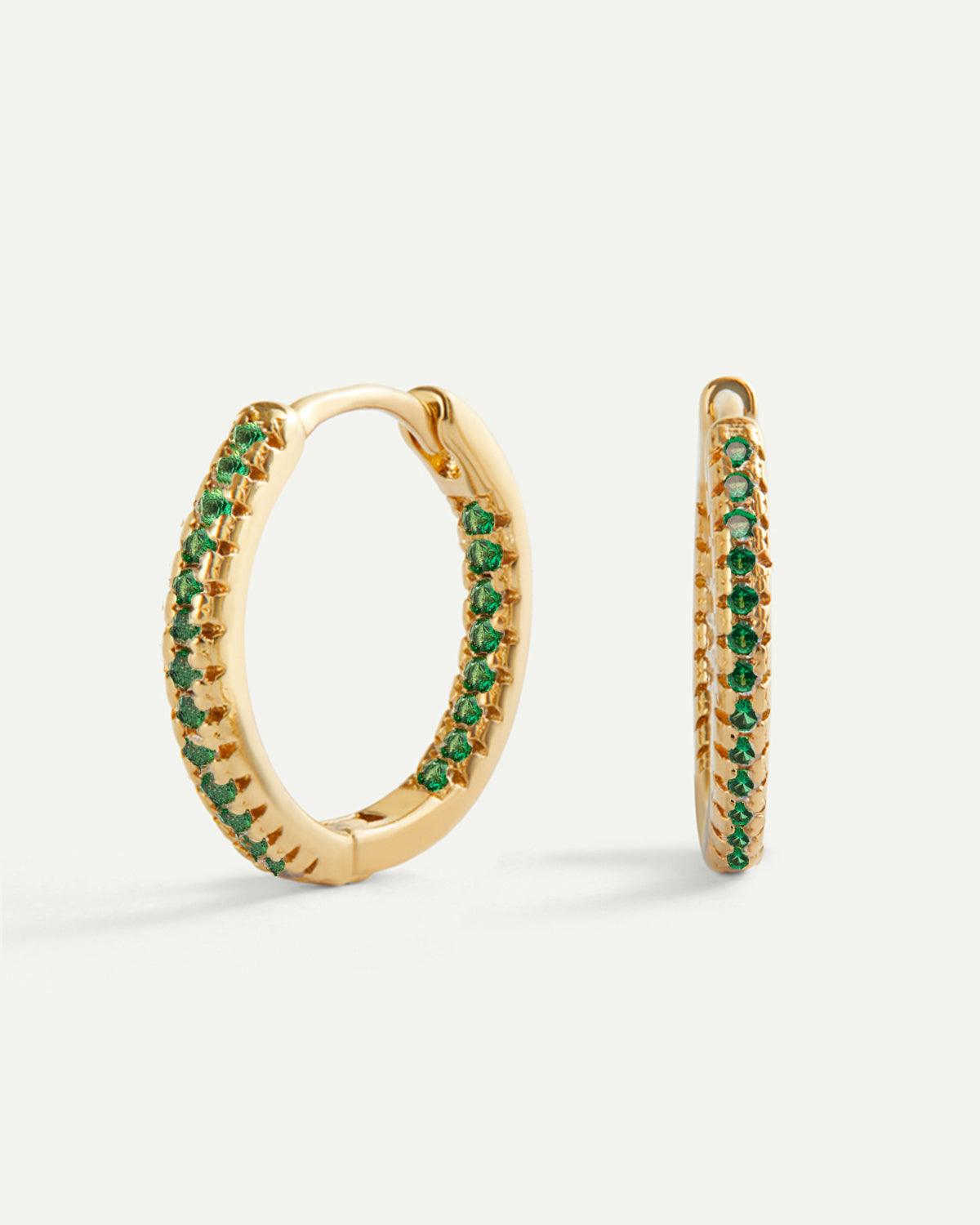 IRINA GREEN GOLD EARRINGS