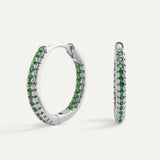 IRINA GREEN SILVER EARRINGS
