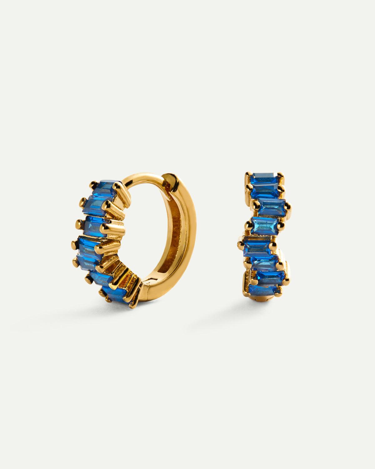 LAIS BLUE GOLD EARRINGS