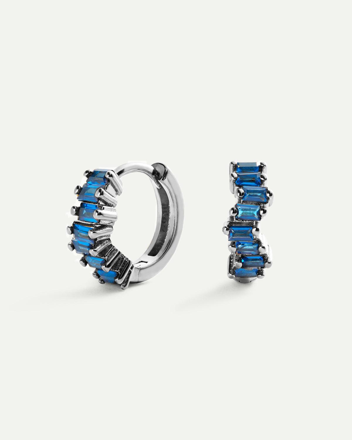 LAIS BLUE SILVER EARRINGS