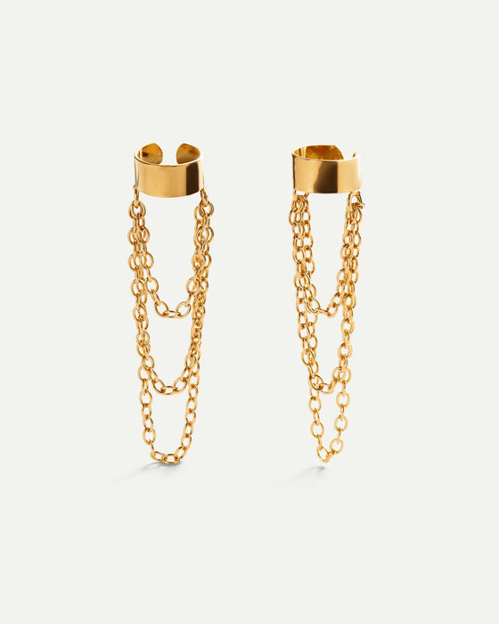 LIBIA GOLD EARRINGS