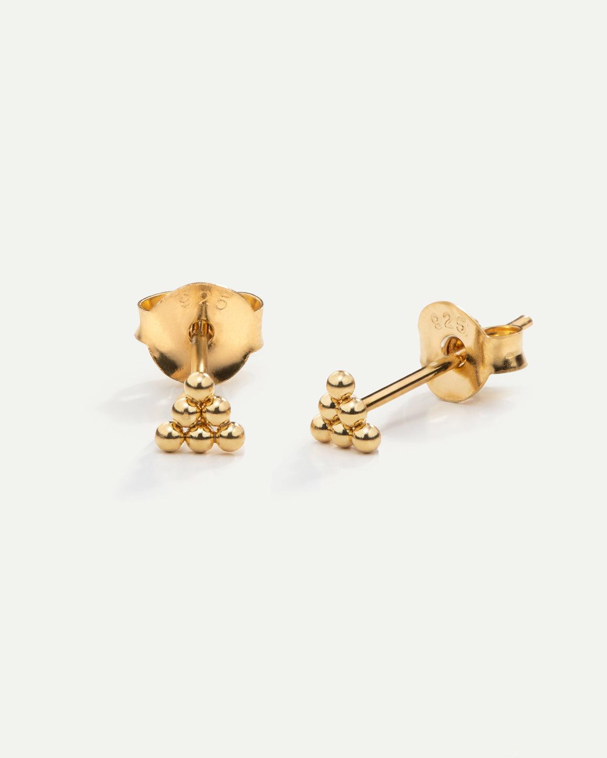 LIBRA MINI GOLD EARRINGS