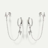 LIGHTNING SILVER EARRINGS