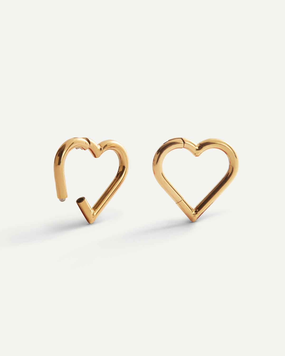 PIERCING LOOP HEART GOLD