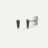 NIB MINI BLACK SILVER EARRINGS