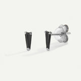 NIB BLACK SILVER EARRINGS